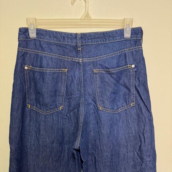 Anthropologie Pilcro Jeans The Annie High Rise Wide Leg Blue Denim Size 30 - Picture 4 of 15